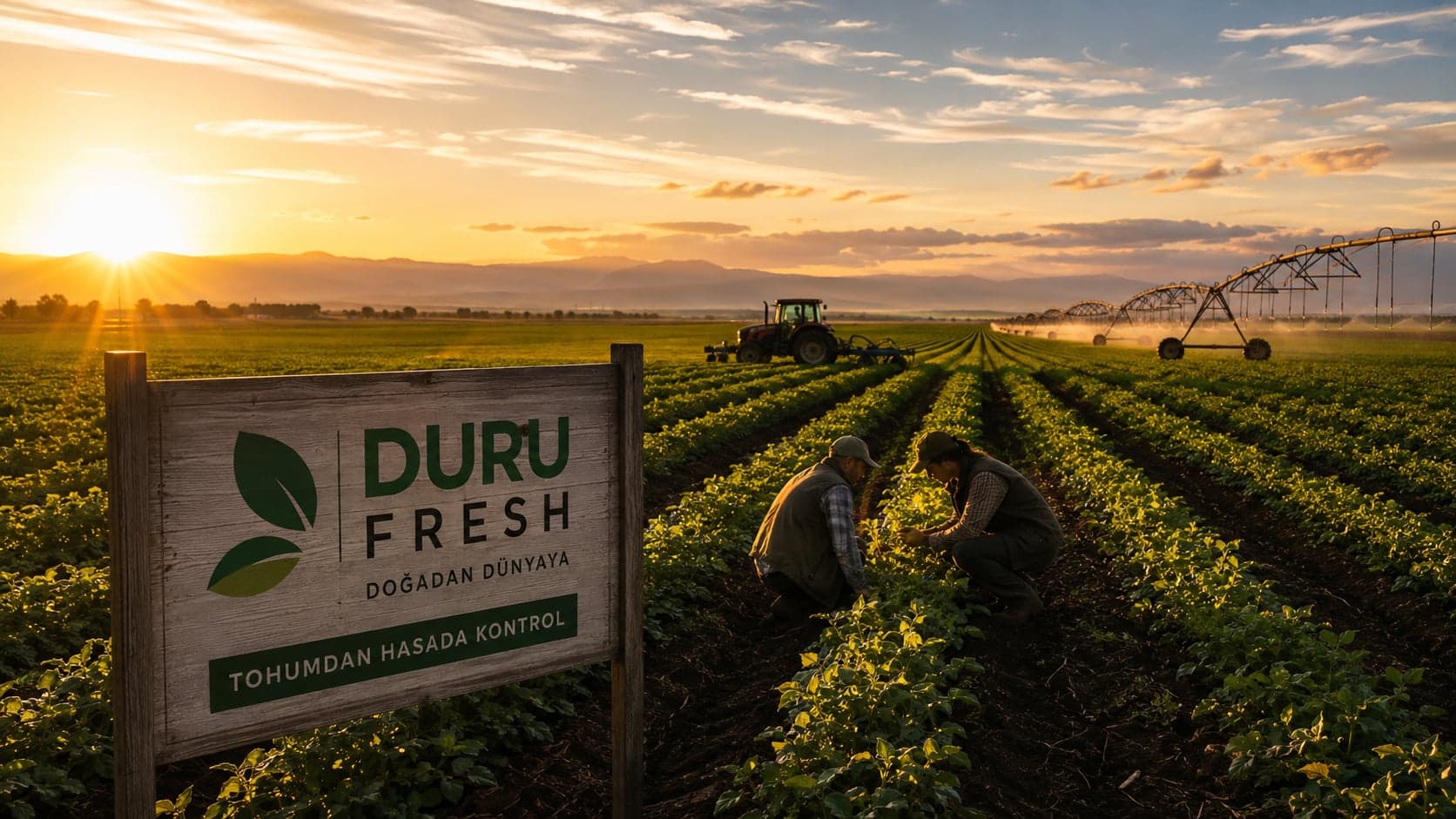 Duru Fresh'in endüstriyel ölçekte tarım arazisi ve toprak analizi çalışması
